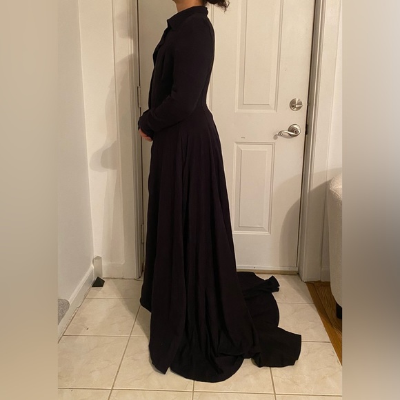 Mark & Estel Cascade Maxi Coat Long Open Drape Jersey Cardigan Oversized Jacket - Picture 7 of 9